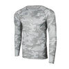 camo gris - Couleurs Lagon - Chemise de Pêche Respirante UV50+ Lycra Manches Longues Camouflage générique