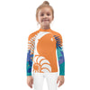 avant - Lycra Manche Longue UPF50 Enfant 2-7 Orange - Couleurs Lagon