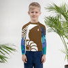 avant palmier - Lycra Manche Longue UPF50 Enfant 2-7 Chocolat - Couleurs Lagon