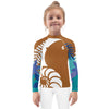 avant fond blanc fille - Lycra Manche Longue UPF50 Enfant 2-7 Caramel - Couleurs Lagon