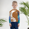 avant deco palmier - Lycra Manche Longue UPF50 Enfant 2-7 Caramel - Couleurs Lagon