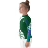 gauche - Lycra Manche Longue UPF50 Enfant 2-7 Foret Verte - Couleurs Lagon