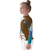 gauche - Lycra Manche Longue UPF50 Enfant 2-7 Chocolat - Couleurs Lagon