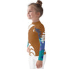 gauche - Lycra Manche Longue UPF50 Enfant 2-7 Caramel - Couleurs Lagon