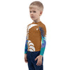 gauche b - Lycra Manche Longue UPF50 Enfant 2-7 Caramel - Couleurs Lagon