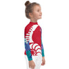 droite - Lycra Manche Longue UPF50 Enfant 2-7 Rouge - Couleurs Lagon