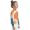 droite - Lycra Manche Longue UPF50 Enfant 2-7 Orange - Couleurs Lagon