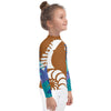 droite - Lycra Manche Longue UPF50 Enfant 2-7 Caramel - Couleurs Lagon