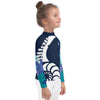 droite - Lycra Manche Longue UPF50 Enfant 2-7 Bleu Marine - Couleurs Lagon