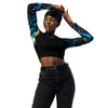 avant jeans - Lycra MITI Crop Top Femme Caraco Recyclé UV50 Benitier Bleu - Couleurs Lagon