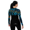 dos - Lycra Rashguard Noir Femme MITI BENITIER BLEU Caraco - Couleurs Lagon