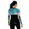 dos 2 - Lycra Rashguard Noir Femme MITI MEDUSES Caraco - Couleurs Lagon