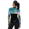 dos - Lycra Rashguard Noir Femme MITI MEDUSES Caraco - Couleurs Lagon