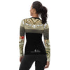 dos - Lycra Rashguard Noir Femme MITI SABLE & COQUILLAGES Caraco - Couleurs Lagon