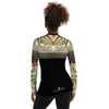 dos - Lycra Rashguard Noir Femme MITI SABLE & COQUILLAGES Caraco - Couleurs Lagon