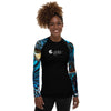 avant - Lycra Rashguard Noir Femme MITI BENITIER BLEU Caraco - Couleurs Lagon