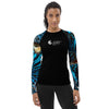 avant - Lycra Rashguard Noir Femme MITI BENITIER BLEU Caraco - Couleurs Lagon