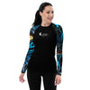 avant - Lycra Rashguard Noir Femme MITI BENITIER BLEU Caraco - Couleurs Lagon