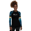 avant - Lycra Rashguard Noir Femme MITI BENITIER BLEU 2 Caraco - Couleurs Lagon