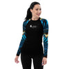 avant - Lycra Rashguard Noir Femme MITI BENITIER BLEU 2 Caraco - Couleurs Lagon