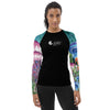 avant - Lycra Rashguard Noir Femme MITI MEDUSES Caraco - Couleurs Lagon