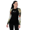 av - Lycra Rashguard Noir Femme MITI SABLE & COQUILLAGES Caraco - Couleurs Lagon