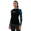 gauche - Lycra Rashguard Noir Femme MITI BENITIER BLEU Caraco - Couleurs Lagon