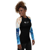 av droit - Lycra Rashguard Noir Femme MITI MARINE Caraco - Couleurs Lagon