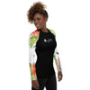 droit - Lycra Rashguard Noir Femme MITI HIBISCUS Caraco - Couleurs Lagon