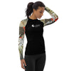 av d - Lycra Rashguard Noir Femme MITI SABLE & COQUILLAGES Caraco - Couleurs Lagon