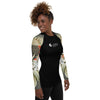 av d - Lycra Rashguard Noir Femme MITI SABLE & COQUILLAGES Caraco - Couleurs Lagon