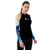 avant - Lycra Rashguard Noir Femme MITI MARINE Caraco - Couleurs Lagon