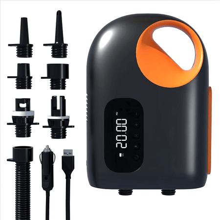 pompe batterie 18000mAh- Pompe Électrique Portable 20 PSI avec Éclairage et Batterie Rechargeable - COULEURS LAGON