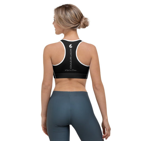 Brassière de Sport Couleurs Lagon BLACK - Couleurs Lagon