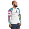 Lycra Rashguard Homme UV50+ BLANC MEDUSES II - Couleurs Lagon