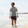 Lycra Rashguard Homme UV50+ GRIS SABLE ET COQUILLAGES II - Couleurs Lagon